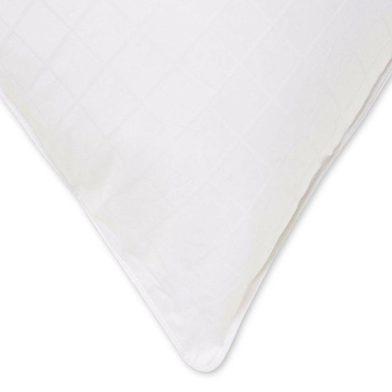 Exquisite Hotel Overstuffed Gel Filled 100% Cotton Dobby-Box Shell Side/Back Sleeper Pillow