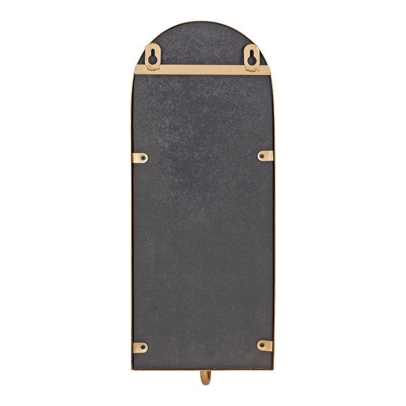 Kate and Laurel Ezerin Arch Metal Wall Sconce, 6x5x16, Gold