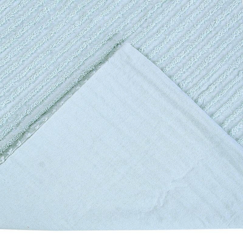 Better Trends Jullian 100% Cotton Tufted Pillow Sham with Stripe Pattern Machine Washable Pillow Cover