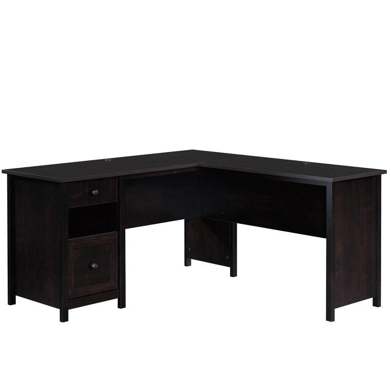 Estate Black L-Shaped Executive Desk with File Drawer