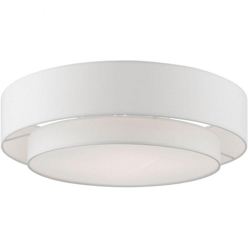 Livex Lighting Meridian 4 - Light Semi-Flush Mount in  Brushed Nickel