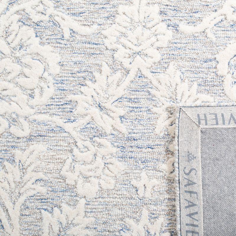 Glamour GLM651 Hand Tufted Area Rug - Blue/Ivory - 4'x6' - Safavieh.