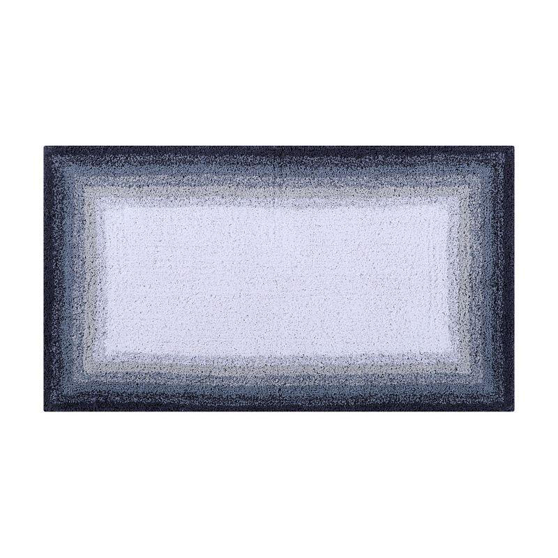 Better Trends Torrent 100% Cotton Tufted Non- Slip Backing Bath Rug 24" x 40" Rectangle - Gray