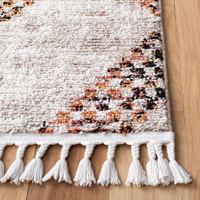 Morocco MRC860 Power Loomed Area Rug - Grey/Rust - 8'x10' - Safavieh.