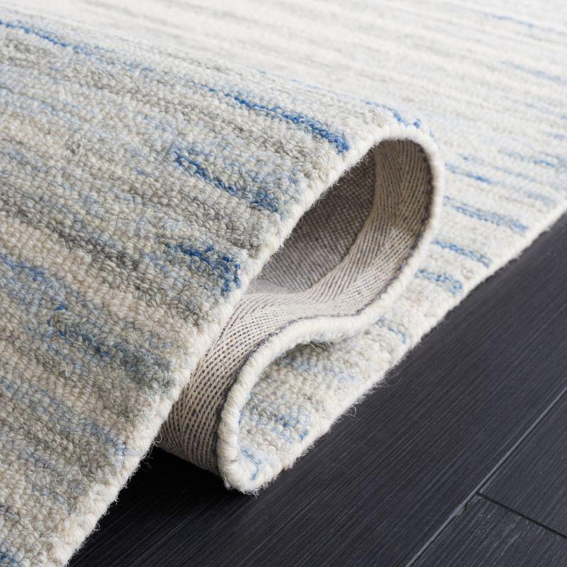 Abstract ABT926 Handmade Indoor Area Rug - Ivory/Light Blue - 4'x6' - Safavieh
