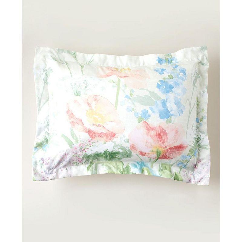 Standard Floral Print Polyester Pillow Sham