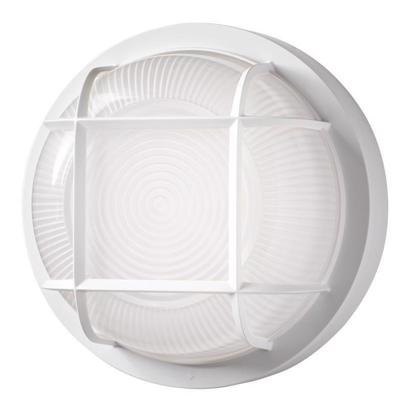 8.5in. Oval White LED Outdoor Wall Ceiling Bulkhead Light 3 Color Temperature Weather Rust Resistant