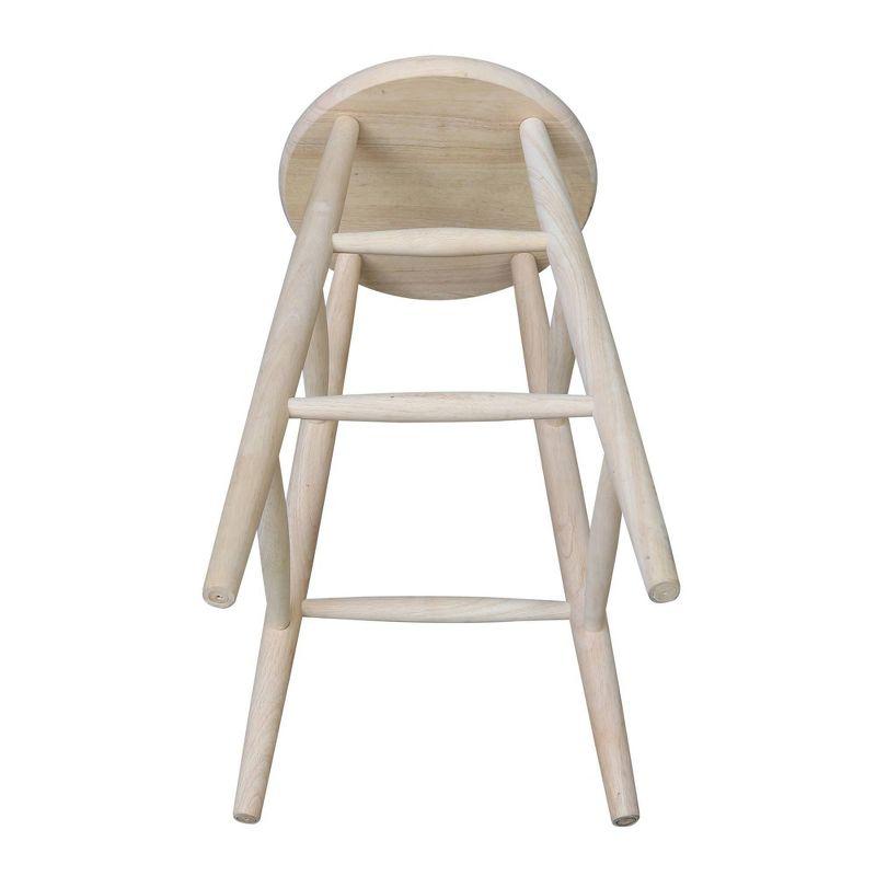 Eco-Friendly Parawood 31" Backless White Barstool