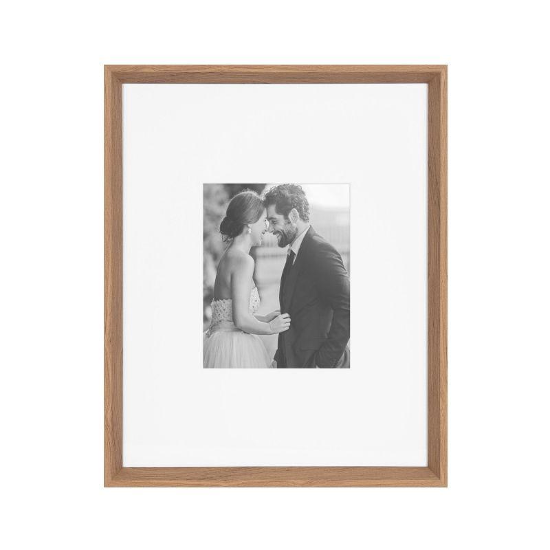 Kate & Laurel All Things Decor (Set of 3) 16"x20" Matted to 8"x10" Calter Modern Wall Picture Frames Brown: Gallery Wall Set