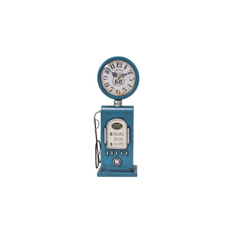 Yosemite Home Decor Route 66 Blue Table Top Clock