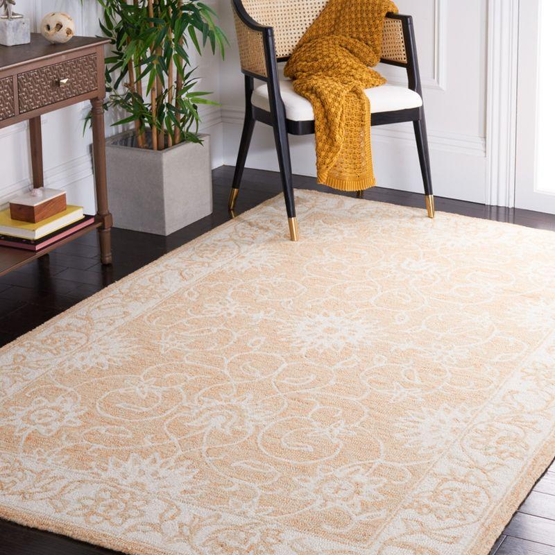 Jardin JAR601 Hand Tufted Accent Rug - Yellow/Ivory - 3'x5' - Safavieh