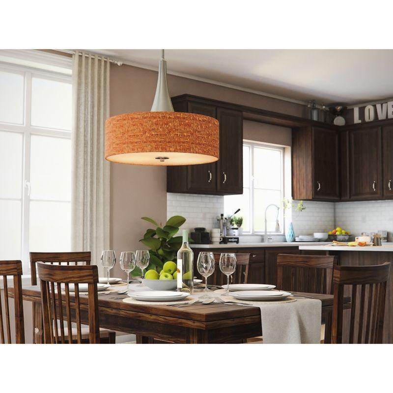 Kenroy Home 93013BS Bulletin 3-Light Pendant, Brushed Steel