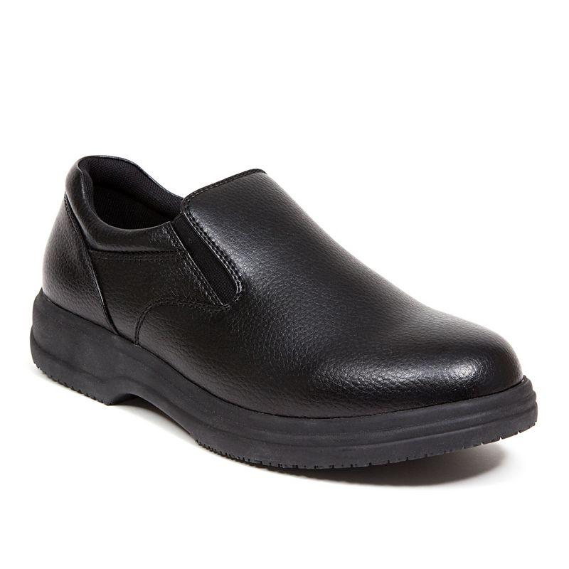 Deer Stags Men's Manager Slip-Resistant Workwear Loafer - Black - 16 Wide