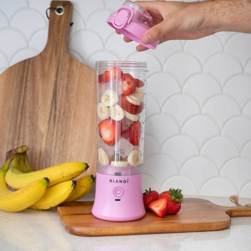 BLENDI X Portable Blender Purple: 24oz Personal Blender, 150W, 2 Speeds, Stainless Steel & Plastic, Hand Wash