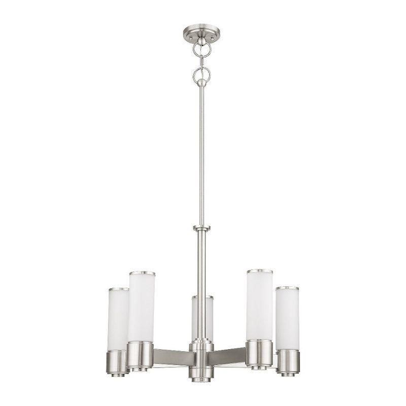 Livex Lighting Weston 5 - Light Chandelier in  Brushed Nickel