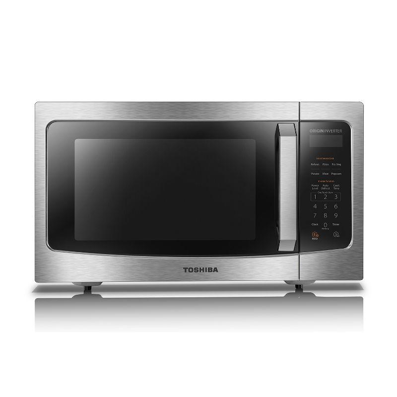 Toshiba TOSHIBA 1.6 Cu.ft Countertop Microwave Oven, Inverter, Smart Sensor, 13.6" Turntable, 1250W, Silver ML-EM45PIT(SS)