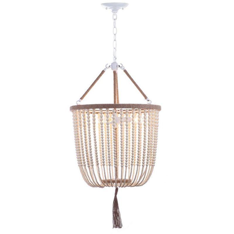 Angie Beads Pendant Lamp - LIT4476 - Cream - Safavieh