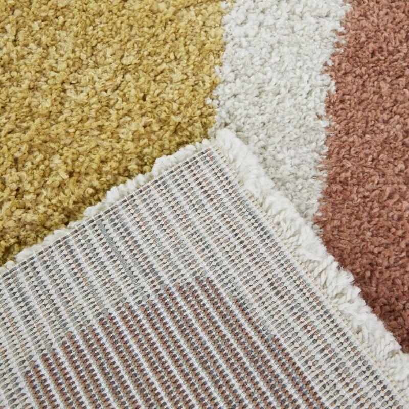 Balta Rugs 7'10"x10' Cesare Abstract Plush Teen Rug Pink: High Pile, Stain-Resistant, Machine Made, OEKO-TEX Certified