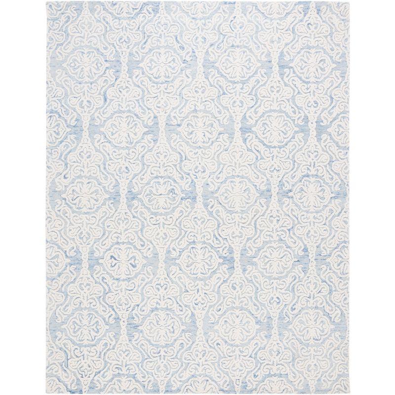 Blossom BLM112 Hand Tufted Indoor Area Rug - Blue/Ivory - 8'x10' - Safavieh