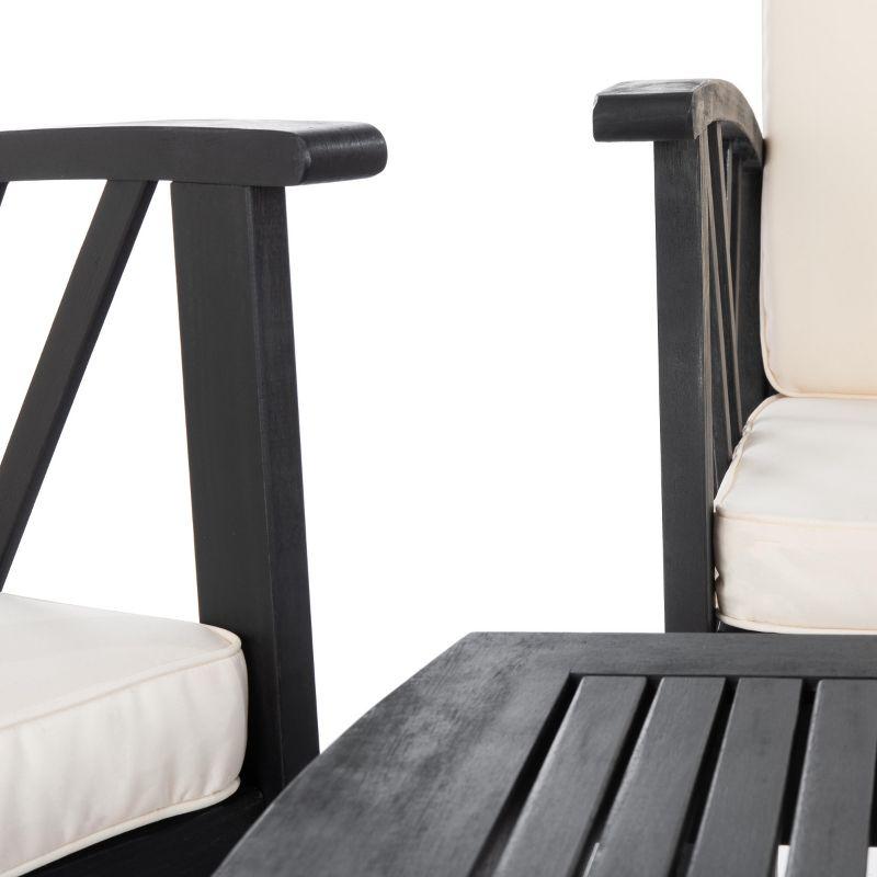 Fontana 4 Piece Set - Indoor/Outdoor - PAT7008 - Black/Beige - Safavieh