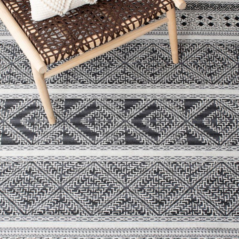 Classic Vintage CLV717 Hand Woven Area Rug - Black - 8'x10' - Safavieh.