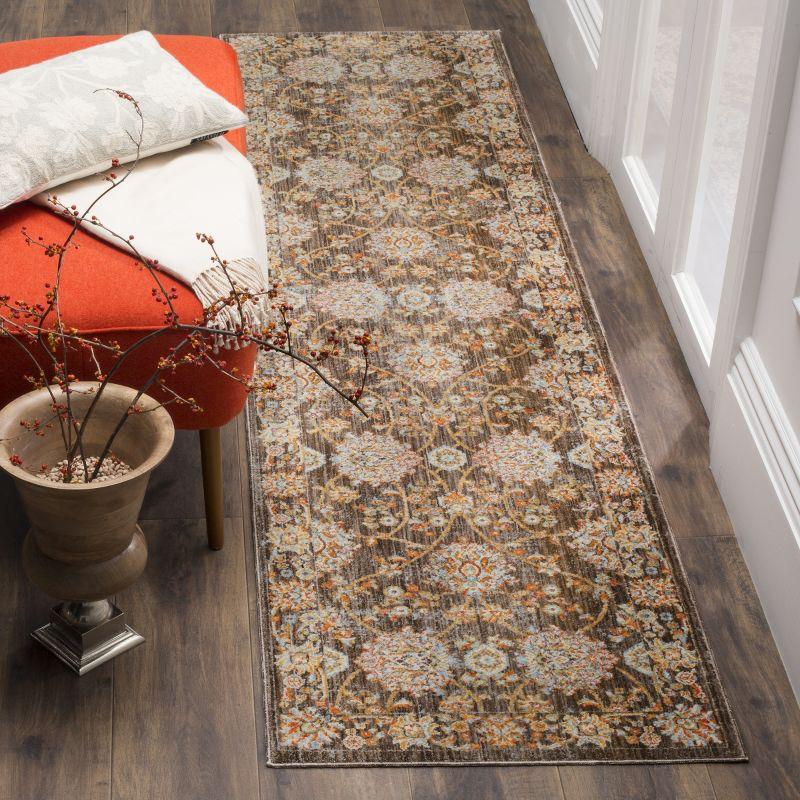 Vintage Persian VTP469 Power Loomed Indoor Runner Rug - Brown/Multi - 2'2"x12' - Safavieh