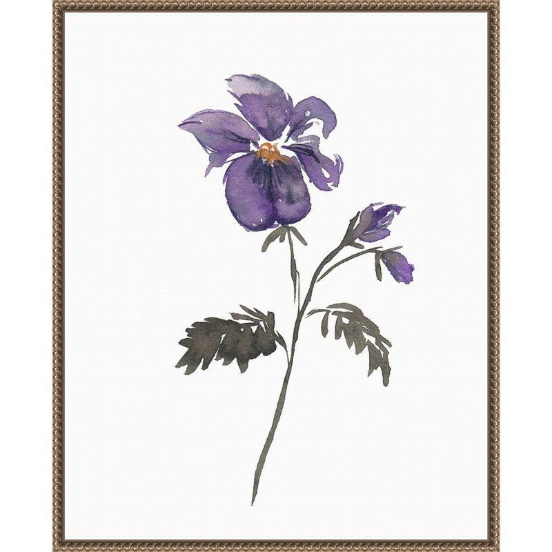 Amanti Art February Violet by Amanda Cook Canvas Wall Art Print Framed 23 x 28