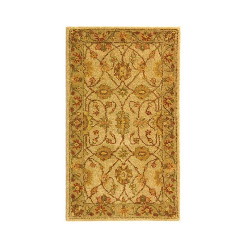 Antiquity AT17 Hand Tufted Indoor Accent Rug - Ivory/Light Green - 2'3"x4' - Safavieh
