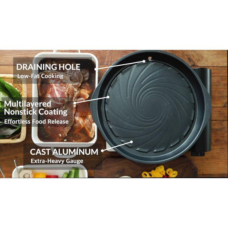 TECHEF Stovetop K-BBQ Non-Stick Grill Pan / Black