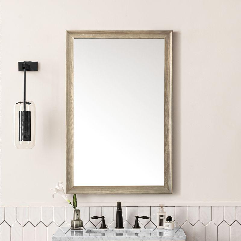 Glenbrooke Solid Wood Flat Wall Mirror