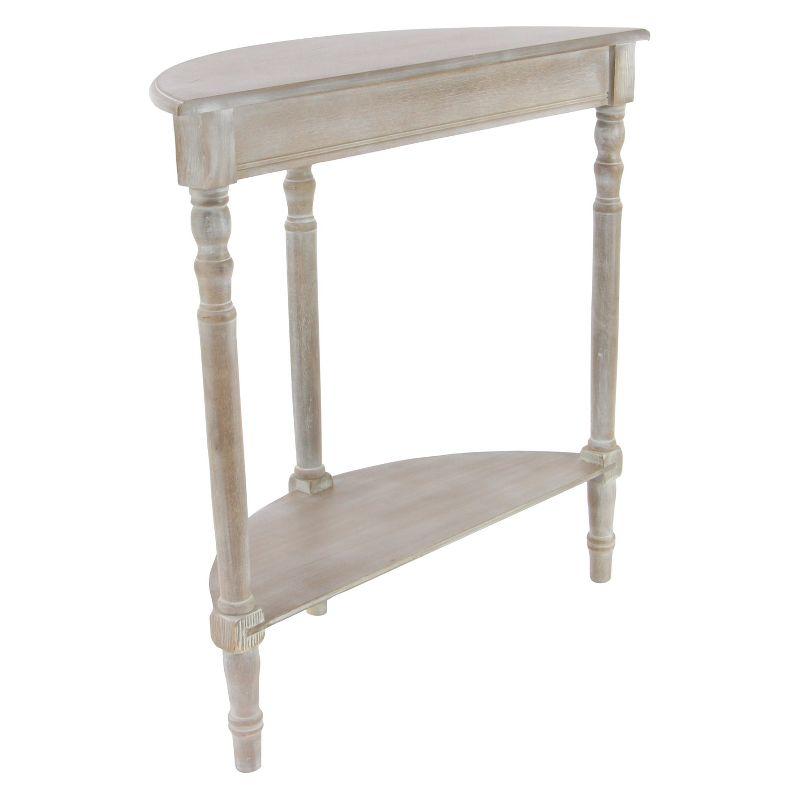 Ophelia & Co. Mcbroom Wood Half Moon 1 Shelf Console Table