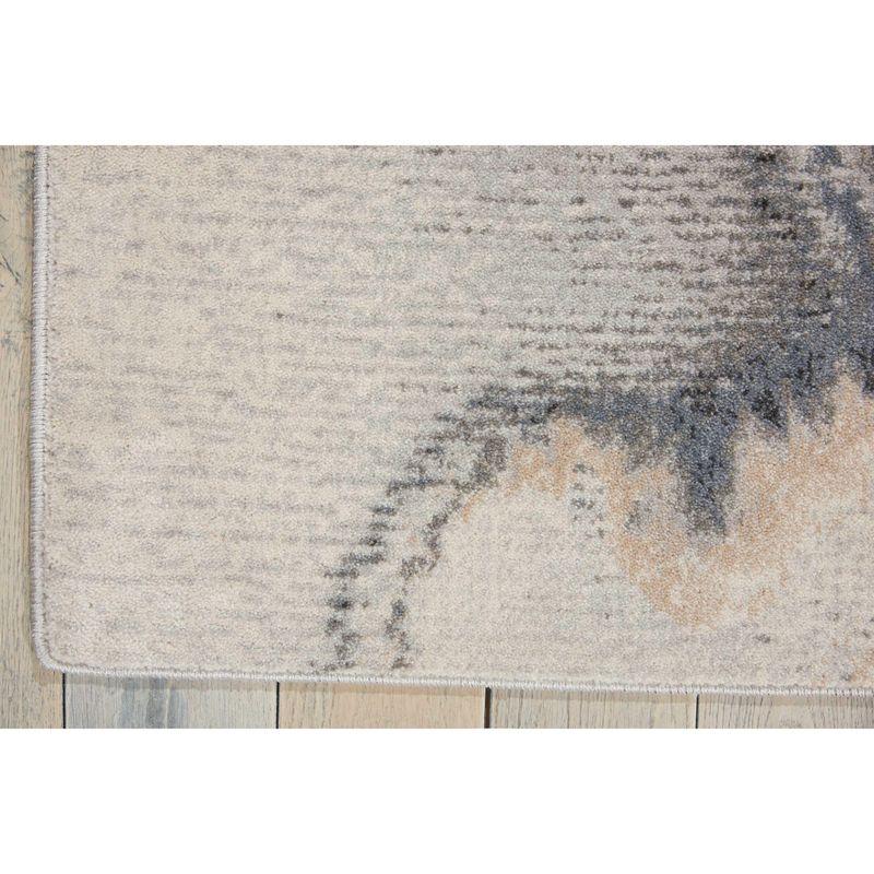 Nourison Maxell Modern Abstract Indoor Area Rug Grey 9'3" x 12'9"