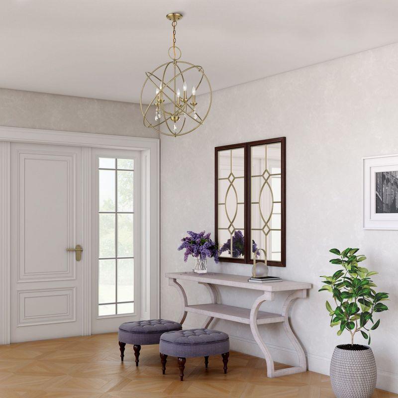 Livex Lighting Aria 5 - Light Chandelier in  Antique Brass