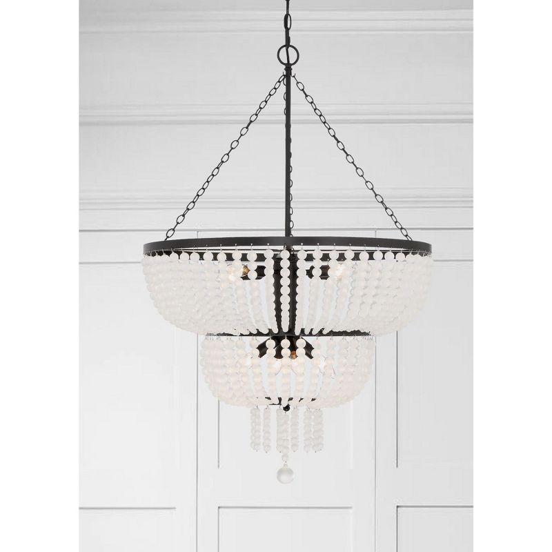 Crystorama Lighting Rylee 8 - Light Chandelier in  Matte Black