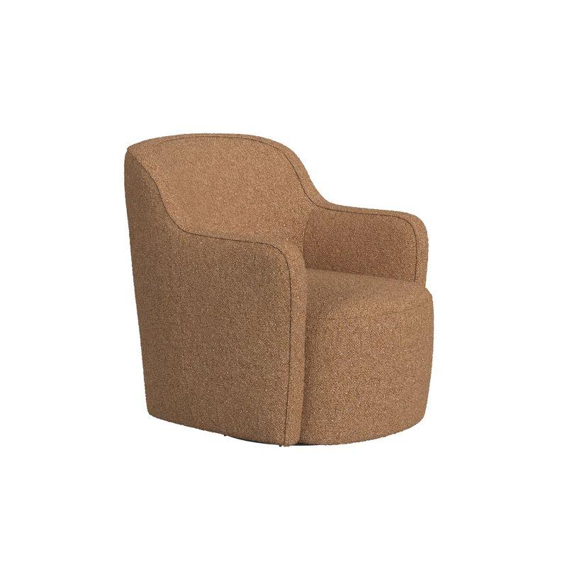 HomePop Upholstered Swivel Accent Chair Light Tan