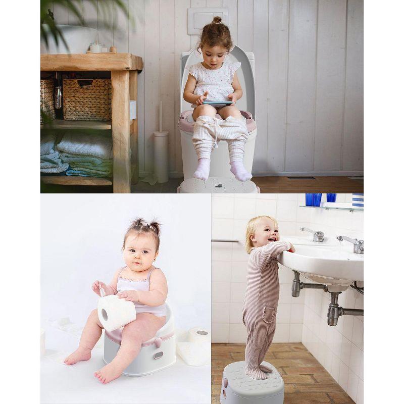 BabyBond 3 in 1 Potty Training Toilet & Training Seat & Sturdy Step Stool,Pink
