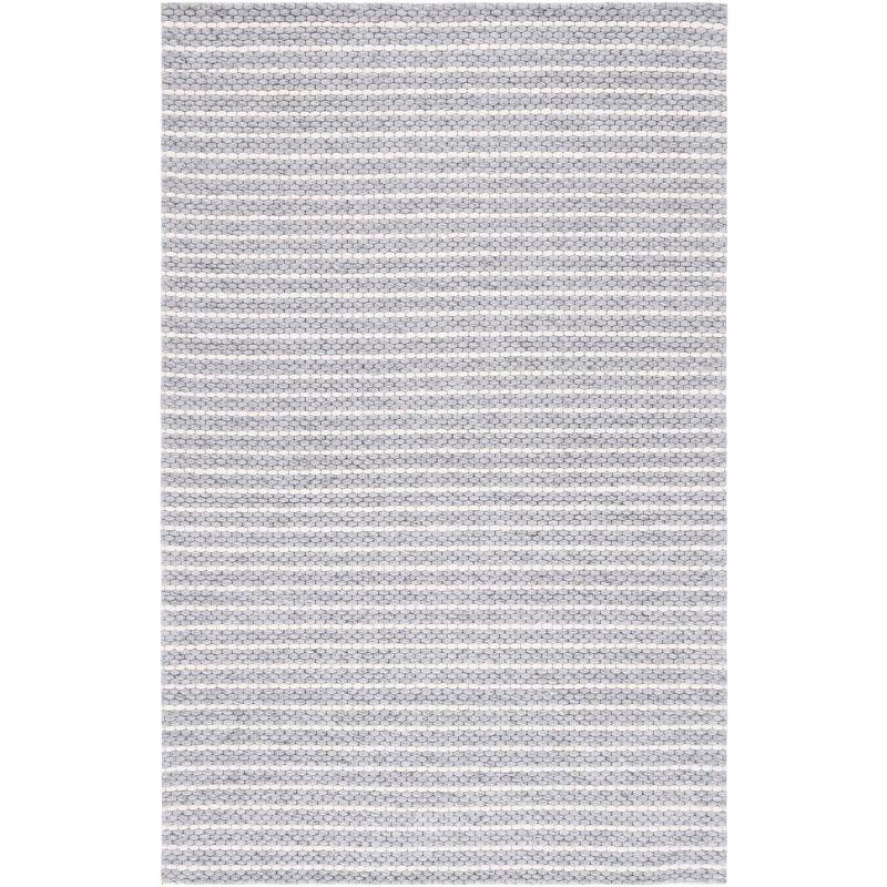 Marbella MRB207 Hand Woven Indoor Accent Rug - Grey/Ivory - 4'x6' - Safavieh