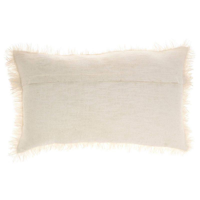 ZH017-014024 Fringed Cotton Throw Pillow