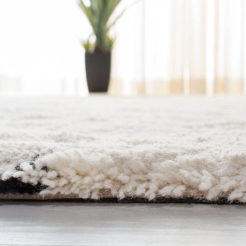 Casablanca CSB914 Hand Tufted Area Rug - Ivory/Black - 8'x10' - Safavieh.