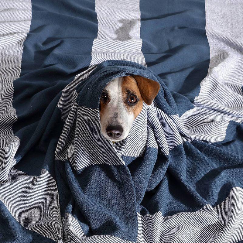 Eddie Bauer Eddie Bauer Boylston Stripe Cotton Reversible Blanket