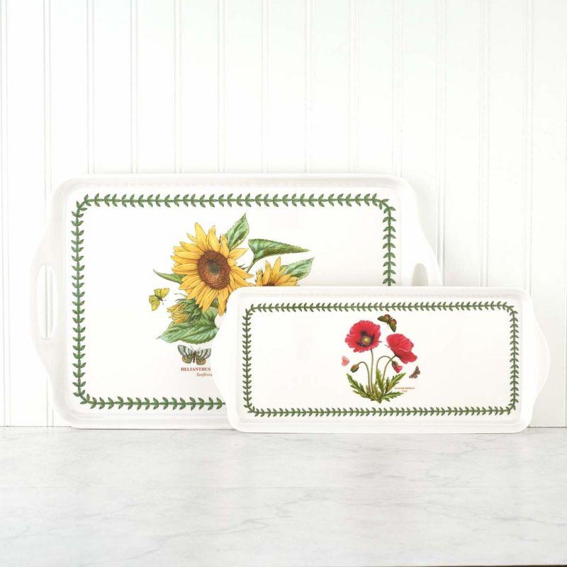 Pimpernel Botanic Garden Melamine Sandwich Tray (Poppy) - 15.1" x 6.5"