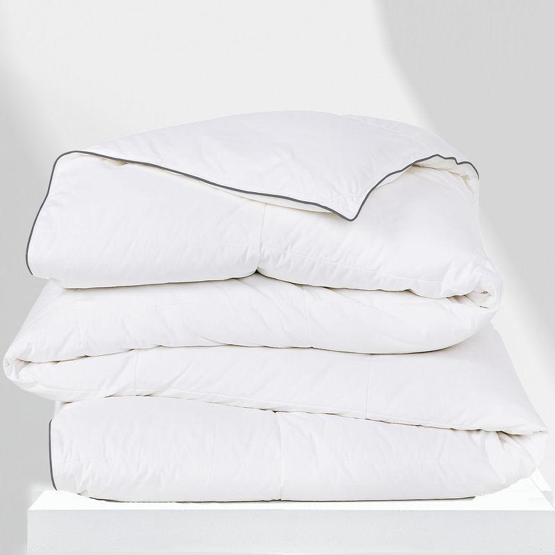 White Organic Full All-Season Down Alternative Duvet