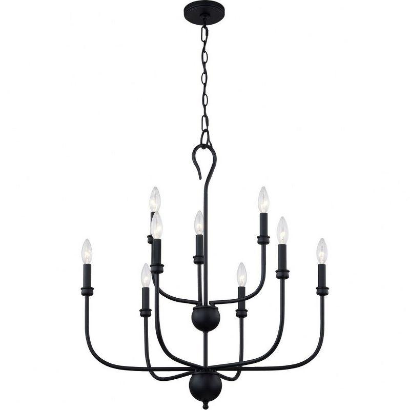 Quoizel Lighting  - Blanche - 9 Light Chandelier in Matte Black