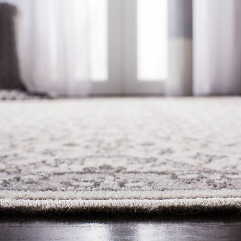 Montage MTG283 Power Loomed Indoor/Outdoor Area Rug - Ivory/Grey - 4'x6' - Safavieh.