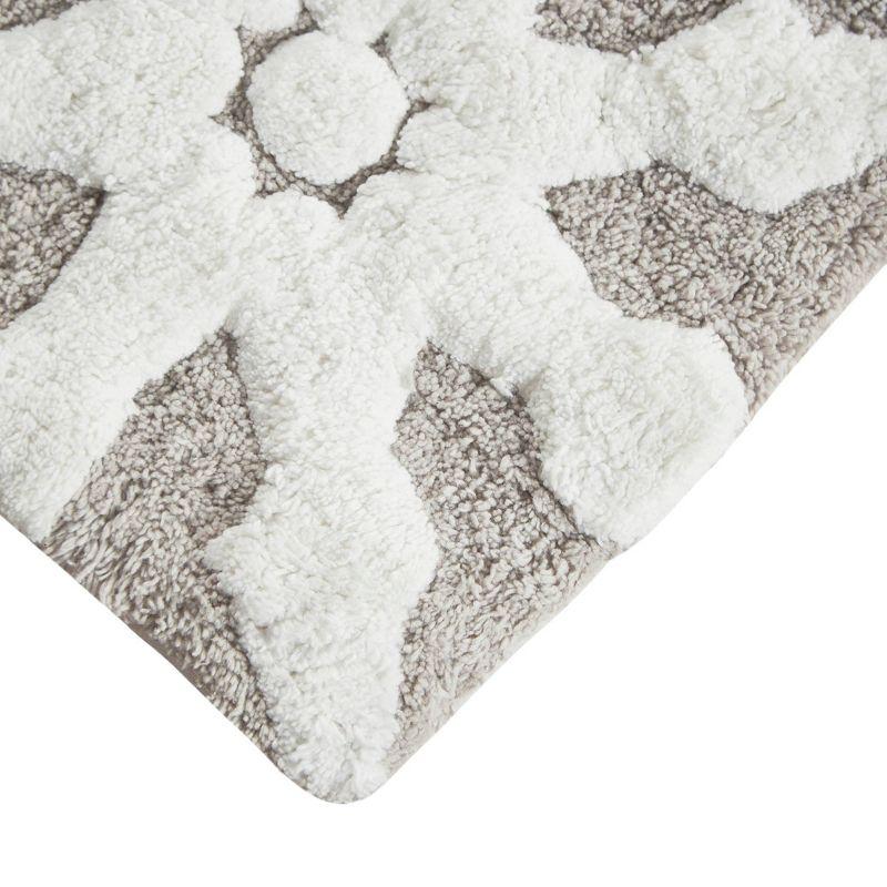 Madison Park Casablanca Medallion Cotton Tufted Bath Rug