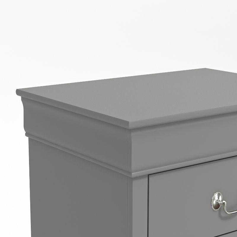 Galano Ireton 2-Drawer Nightstand in Gray Effortless Assembly & Stylish Storage Solution- 21.5''W x 15.8''D x 24.0''H