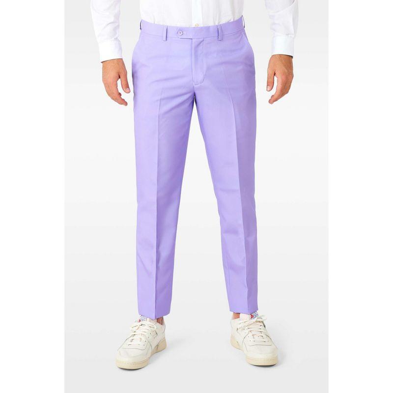 OppoSuits Solid Color Party Suits - Colorful Outfits for Prom, Weddings, Bachelor Parties - Lavender  - Size 50