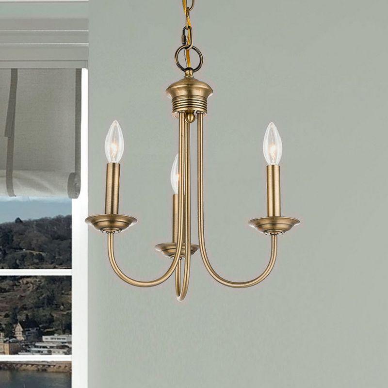 Livex Lighting Estate 3 - Light Chandelier in  Antique Brass