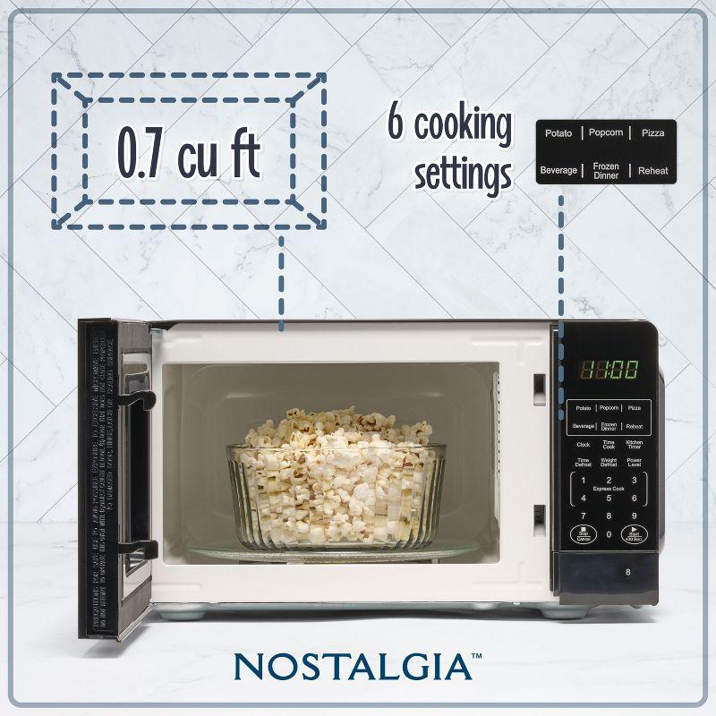 Nostalgia 0.7 Cubic Feet Countertop Microwave