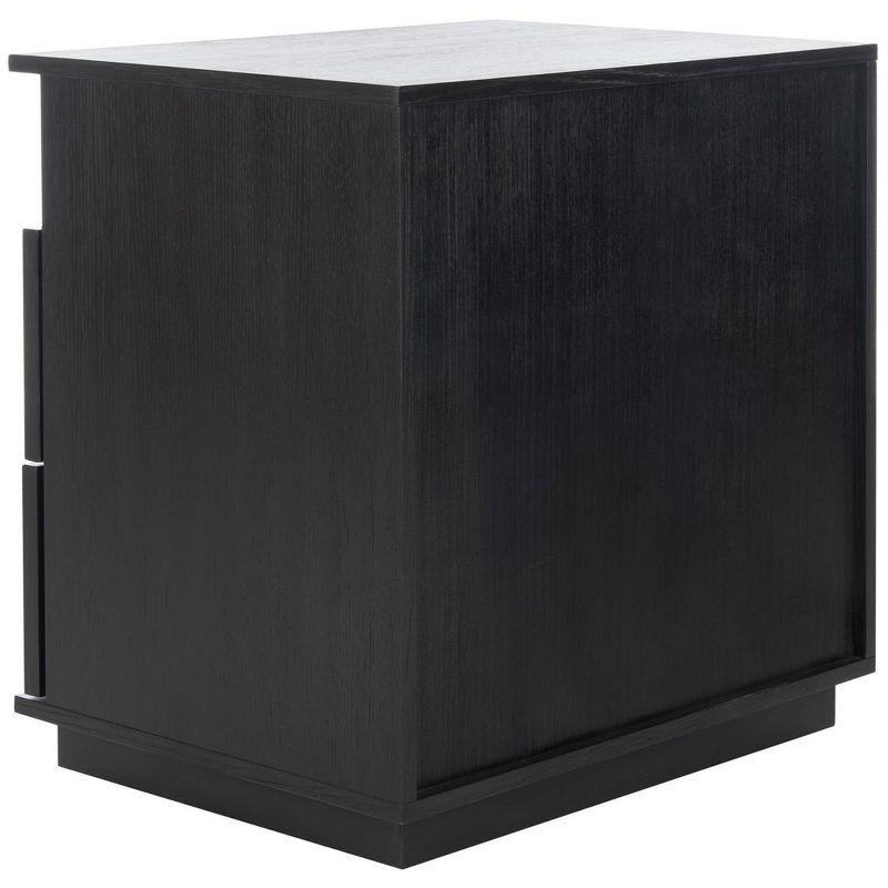 Patty 2 Drawer Nightstand - Black - Safavieh.